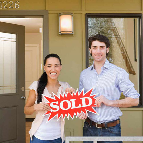 Happy home sellers